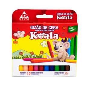 GIZÃO DE CERA KOALA 12 CORES